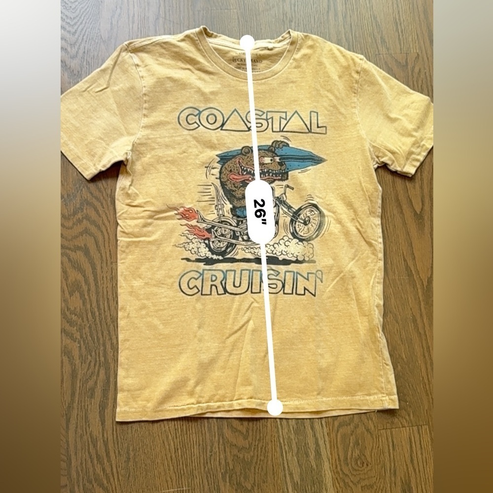 Lucky Brand Coastal Cruisin' Graphic Tee - Tan - Picture 4 of 6